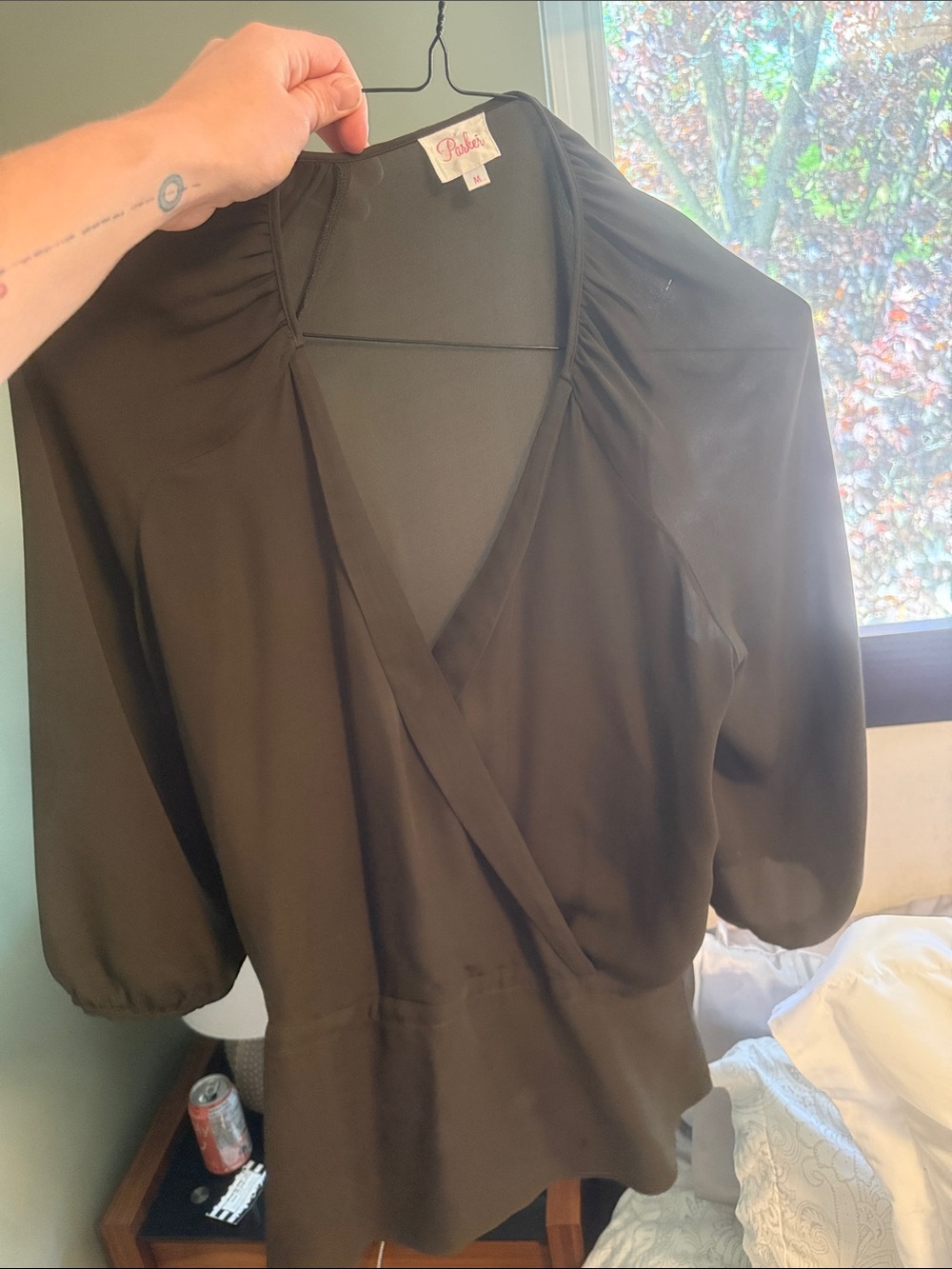 Parker Blouse — Olive Green